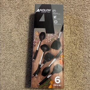 *New* Anolon 6-Piece Onyx Cooking Utensil Set